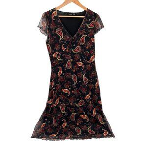 Lindex Meshy Paisley Midi Dress